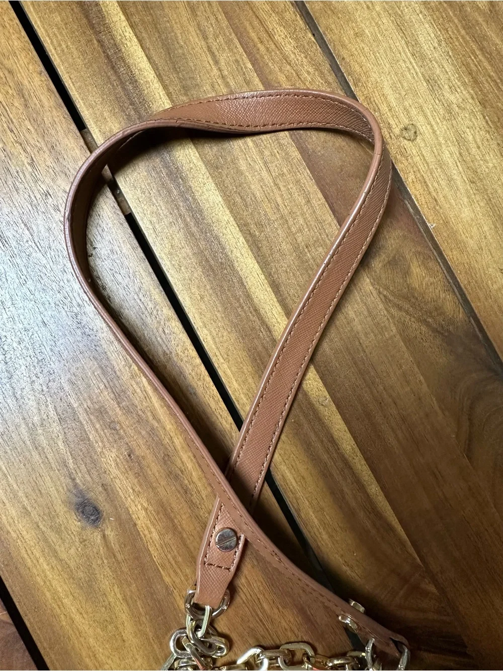 Tory Burch Robinson Luggage Brown Leather Crossbody Bag